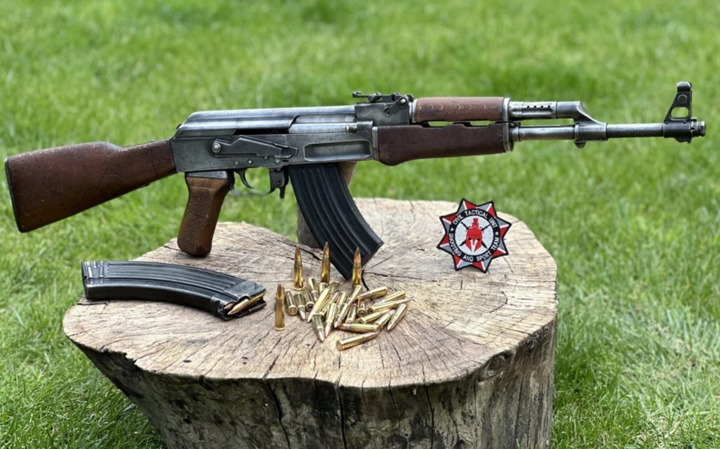 AK 47 (FÉG, mart tokos) 7,62 x 39 , B7-es kat. Króm acél cső