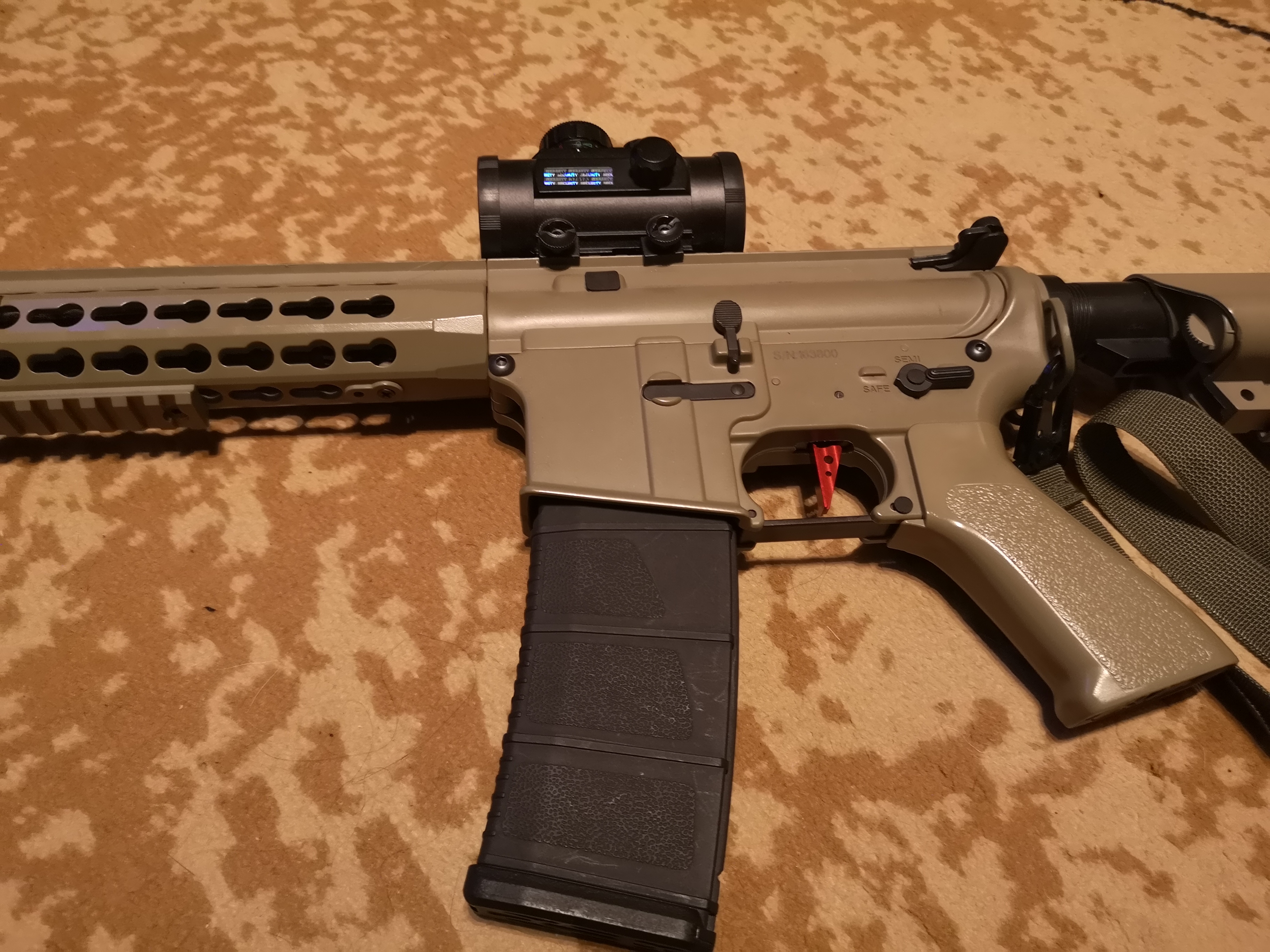 Használt airsoft cm 515 modolt repika
