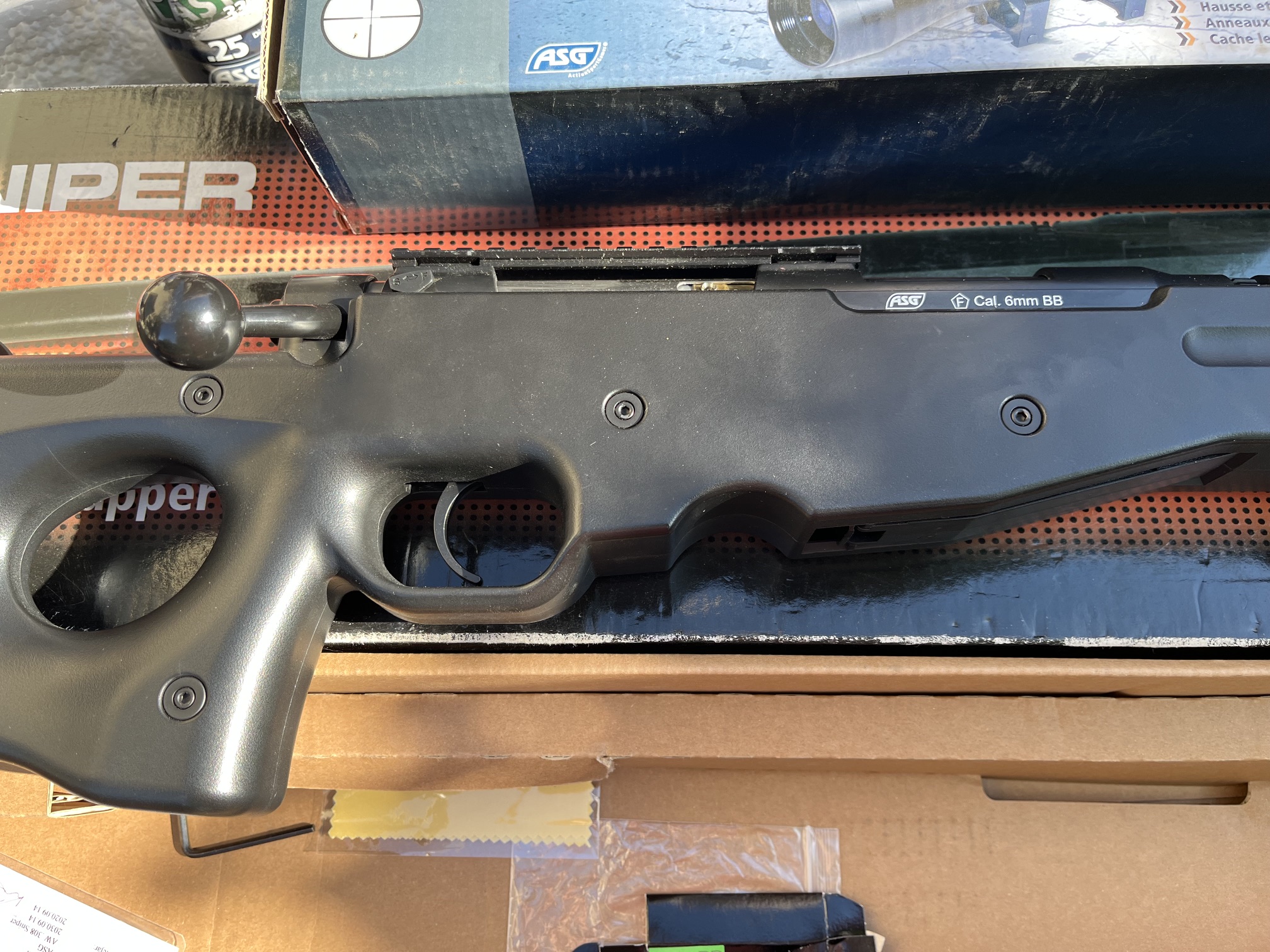 ASG AW .308 Gázos Airsoft Sniper + Távcső Full Metal